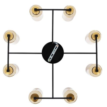 Люстра потолочная Arte Lamp Leo (Лео) A7027PL-8BK