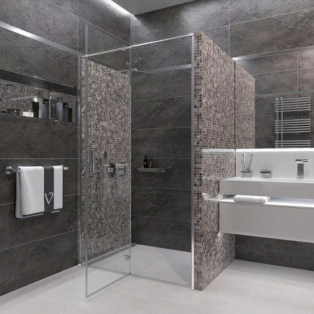 Душевая дверь Veconi Vianno VN73-120-01-C4 120х195 стекло прозрачное профиль хром