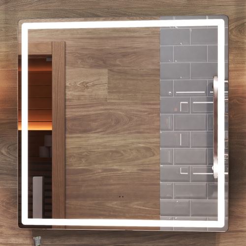 Зеркало с подсветкой VIGO Geometry Comfort 60 70х70 цвет хром - фото 2