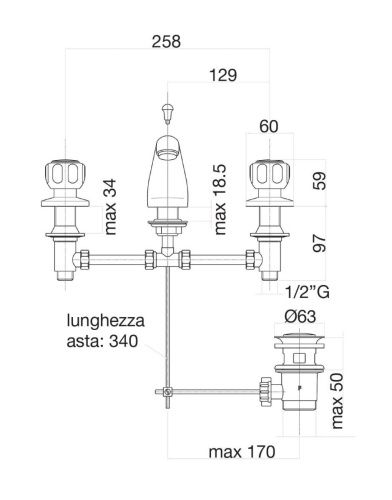 Смеситель Fiore 14CR0116 на раковину хром - фото 3