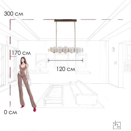 Светильник подвесной Loft It Alicante 10248/1200