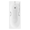 Ванна чугунная Vinsent Veron Soissons VCN1707042H/VH0012BL-AS 170х70 пристенная прямоугольная с ножками с ручками