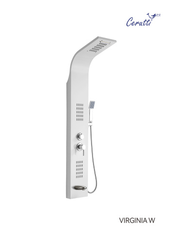 Душевая панель Cerutti SPA CT9990 прямоугольная настенная - фото 2
