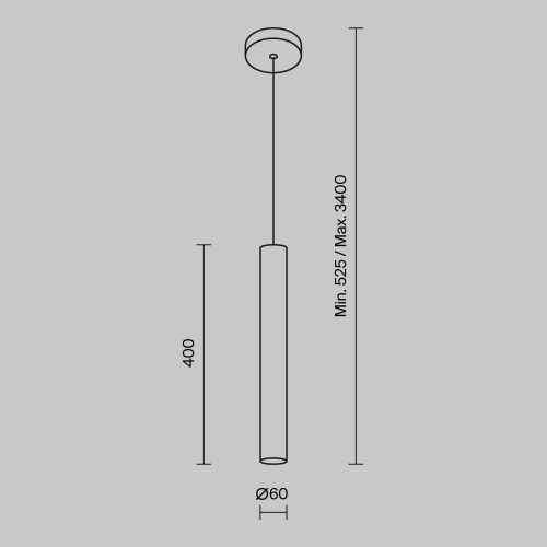 Светильник подвесной Maytoni Pro Focus Modern MOD161PL-01G1 - фото 3