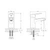 Смеситель Rush Victoria VI7135-11 на раковину хром