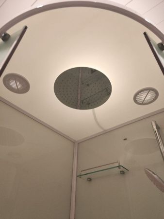 Душевая кабина Frank 133009 100х100 четверть круга с крышей ориентация универсальная