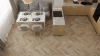 Кварцвиниловая плитка Alpine Floor Chervon Alpine LVT ECO 20-6 Дуб Синистра Chevron толщина 0.25 см 43 класс 555х127