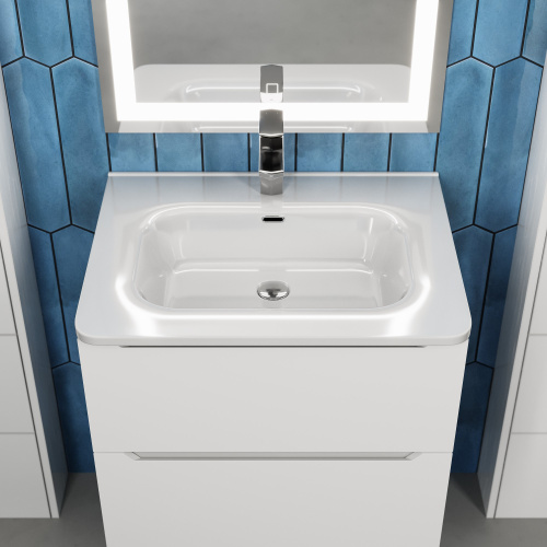 Раковина Uperwood Monica 61 см RMonica60wg полувстраиваемая цвет белый - фото 4