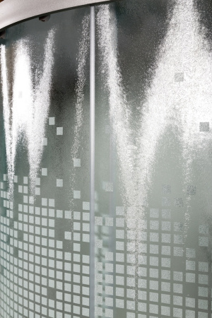 Душевая кабина AvaCan L910EL 100х100 четверть круга с крышей ориентация универсальная