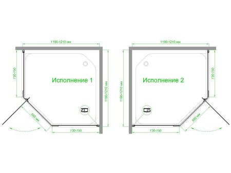 Душевой уголок Royal Bath TR RB120TR-C 120х120 стекло матовое профиль белый без поддона