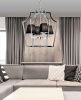 Люстра подвесная Lumina Deco Montero (Монтеро) LDP 1249-4 CHR+BK