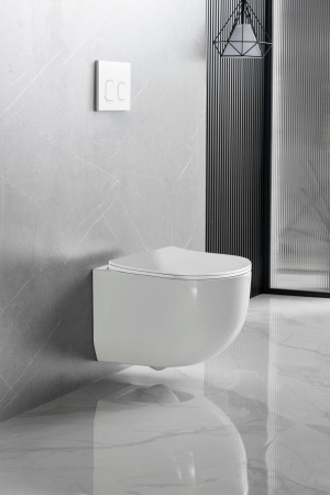 Унитаз подвесной Vincea Globo VT1-52T белый с сиденьем микролифт безободковый смыв торнадо