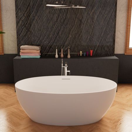 Ванна акриловая Frank 12529 175х105 отдельностоящая овальная с ножками