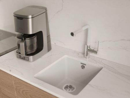 Смеситель для кухни Rivelato 9022201 brina cromo на мойку белый/хром