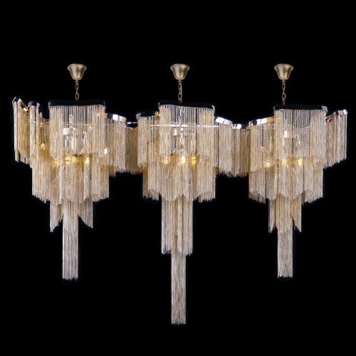 Люстра подвесная Loft It Stream 10208/1400R Gold - фото 2