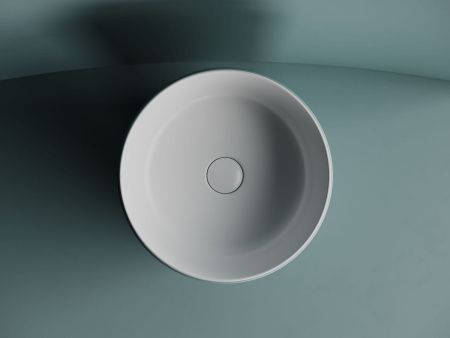 Раковина из сантехнического фарфора Ceramica Nova ELEMENT CN6073MW 40х40 накладная цвет белый без отверстий под смеситель