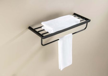 Полка в ванную комнату Aquatek ЛИРА AQ4415MB