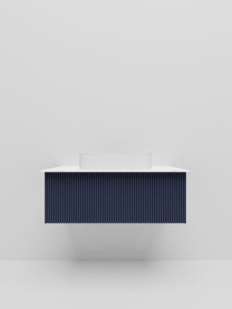 Тумба со столешницей La Fenice TERRA NFNC-01-TER-BG-80-3-GG 80х50 подвесная цвет синий