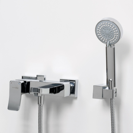 Смеситель для ванны и душа WasserKRAFT Aller 1060 1061 настенный хром