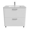 Тумба с раковиной Iddis Brick BRI80WFi95K 80х50 напольная цвет белый