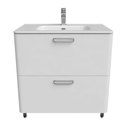 Тумба с раковиной IDDIS Brick BRI80WFi95K 80х47х81 напольная цвет белый - фото 2