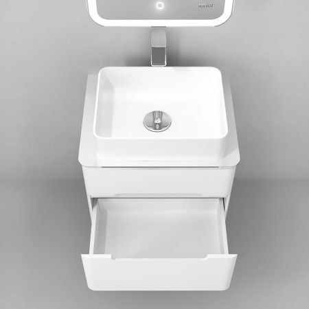 Тумба под раковину Jorno BOSKO Bos.01.60/P/W 60х70 подвесная цвет белый