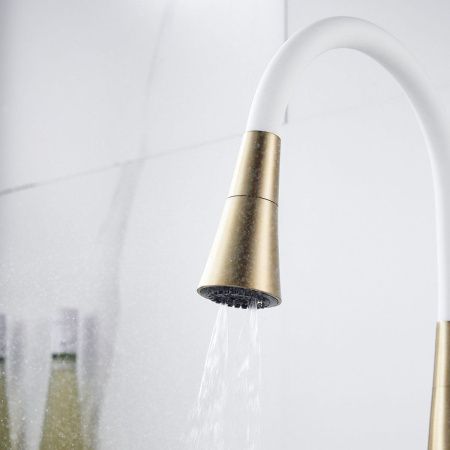 Смеситель для кухни Rose R213G на мойку золото