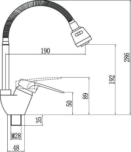 Смеситель для кухни Fmark FM4304 на мойку хром - фото 2
