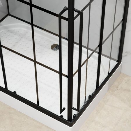 Душевая кабина Niagara Standart ST120/80/15QL/KL/BKT 120х80 прямоугольная без крыши ориентация левая