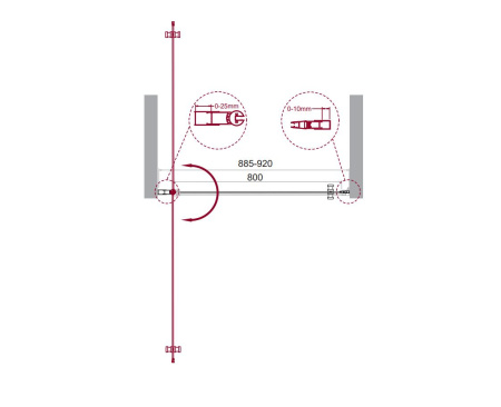Душевая дверь BelBagno ETNA ETNA-B-1-90-C-Cr-90 90х195 стекло прозрачное профиль хром глянцевый