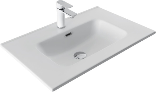 Раковина-столешница Aquanet Flat 00330430 полувстраиваемая цвет белый - фото 5