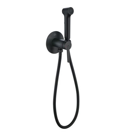 Гигиенический душ со смесителем Rose R235H черный