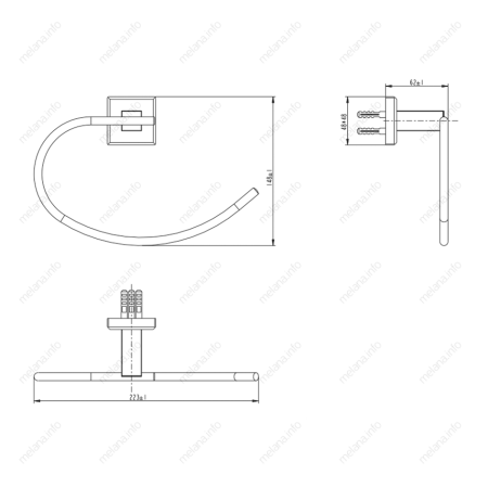 Полотенцедержатель Melana 862009