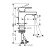 Смеситель Hansgrohe Vernis Shape 71566000 на раковину хром