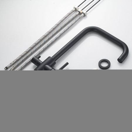 Смеситель для кухни Raffine F118H на мойку черный