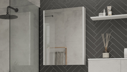 Зеркало-шкаф Velvex KLAUFS zsKLA.60-216 60х80 подвесной цвет белый - фото 3 Зеркало-шкаф Velvex KLAUFS zsKLA.60-216 60х80 подвесной цвет белый - фото 3