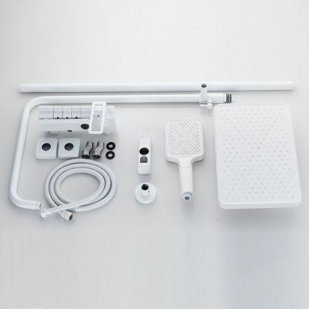 Душевая стойка Shevanik S6826C настенная цвет белый