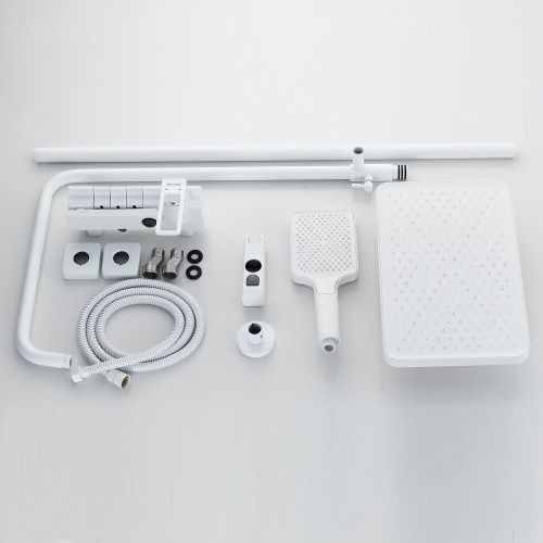 Душевая стойка Shevanik S6826C настенная цвет белый - фото 4