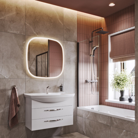 Зеркало в ванную Aqwella Y AUR0210AH 100х100