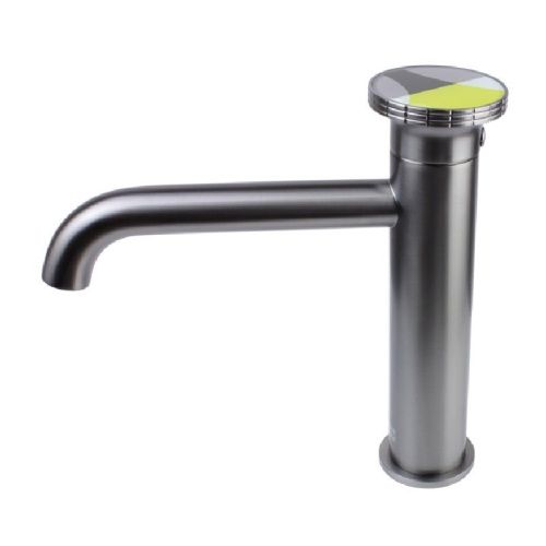 Смеситель Bronze de Luxe OMG! 9009GM-Y на раковину серый - фото 4