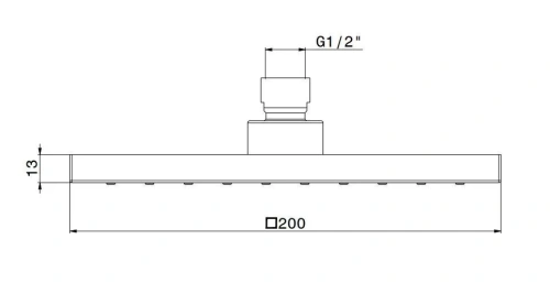 Верхний душ Kerama Marazzi FUTURA 26598KM.21.018 хром - фото 2