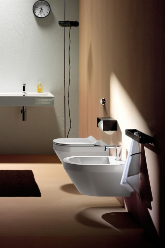 Чаша унитаза подвесная GSI Pura 881611_УЦ/2 цвет белый без сиденья безободковая смыв торнадо (раковина на задней стенке) - фото 4