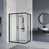 Душевой уголок RGW Passage 030824682-14 120х80 стекло прозрачное профиль черный без поддона