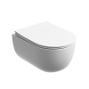 Унитаз подвесной Ceramica Nova MODENA CN6063MW белый с сиденьем микролифт безободковый душевой смыв