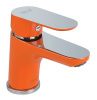 Смеситель Fiore 81OX8120 на раковину хром/оранжевый