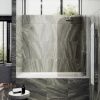 Душевая шторка на ванну Maybah Glass MGV-611-1 60х140 стекло тонированное профиль белый ориентация универсальная