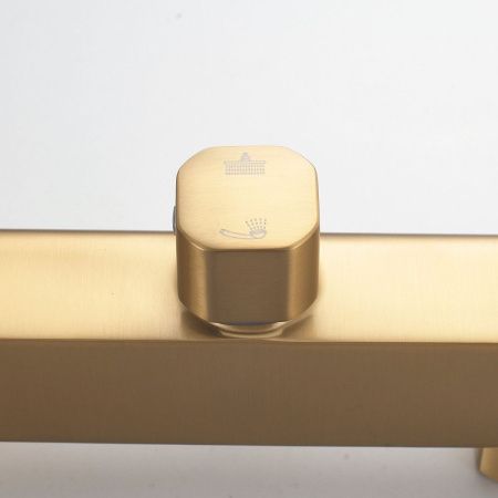 Душевая стойка Shevanik S9936G настенная цвет золото