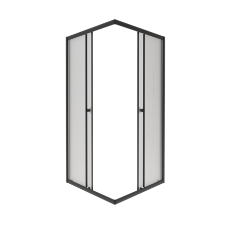 Душевой уголок Тритон Вента-БВ Щ0000064631 90х90 стекло матовое профиль черный без поддона