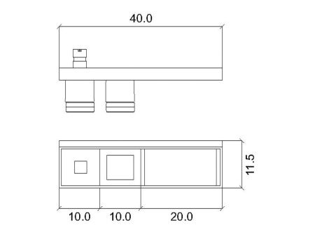 Комплект аксессуаров Inda INDISSIMA BARRA 400CNS09MHW Calacatta