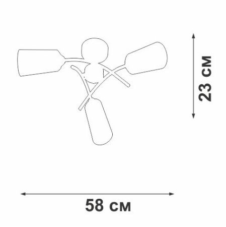 Люстра потолочная Vitaluce V2850-1/3PL